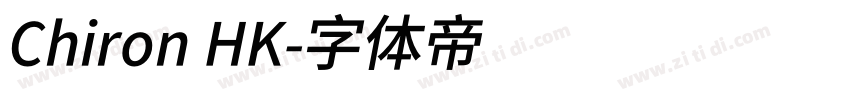 Chiron HK字体转换
